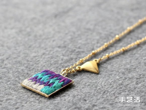 精美項(xiàng)鏈掛墜刺繡作品 手工刺繡掛飾圖片欣賞 -  rpnrmr.com