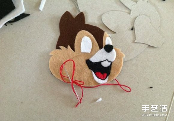 不織布松鼠頭像制作 詳細手工布藝松鼠飾品 -  rpnrmr.com