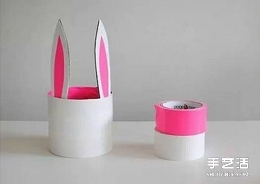 幼兒小兔收納罐的做法 簡單兔子收納罐D(zhuǎn)IY制作 -  rpnrmr.com