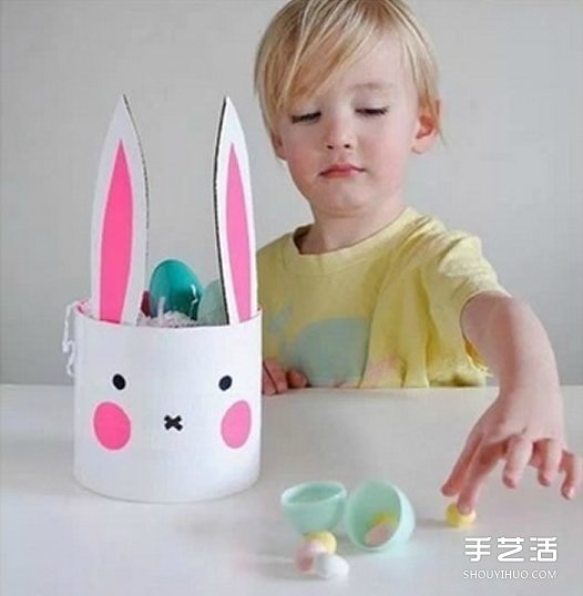 幼兒小兔收納罐的做法 簡單兔子收納罐D(zhuǎn)IY制作 -  rpnrmr.com