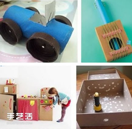 廢紙箱兒童玩具圖片 超好玩的紙箱做玩具作品 -  rpnrmr.com