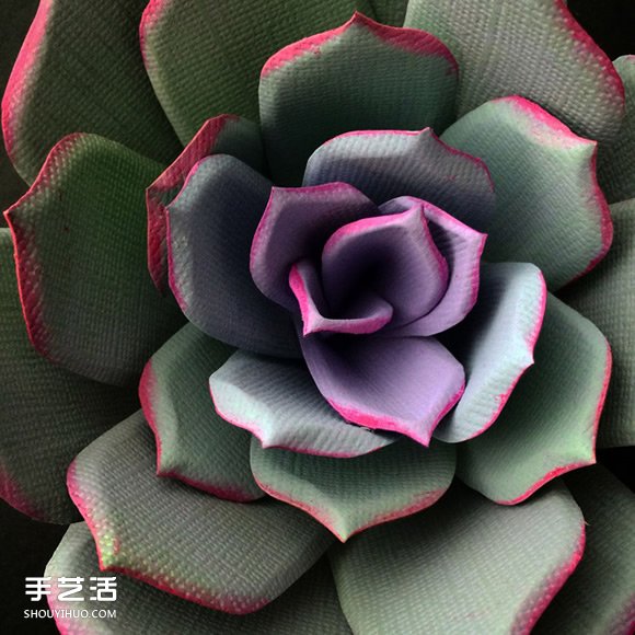 利用皺紋紙仿造奼紫嫣紅 精美的紙藝假花圖片 -  rpnrmr.com