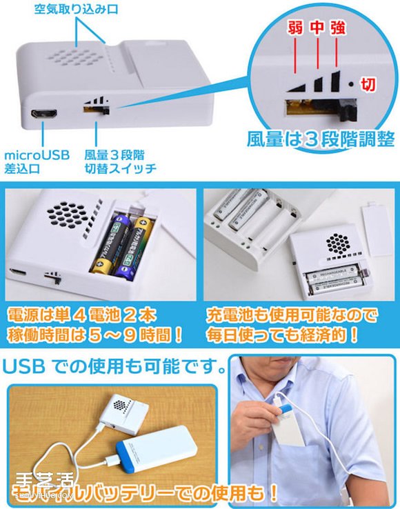 迷你腋下風(fēng)扇設(shè)計(jì) 讓你跟尷尬的腋下汗?jié)n說(shuō)拜拜 -  rpnrmr.com