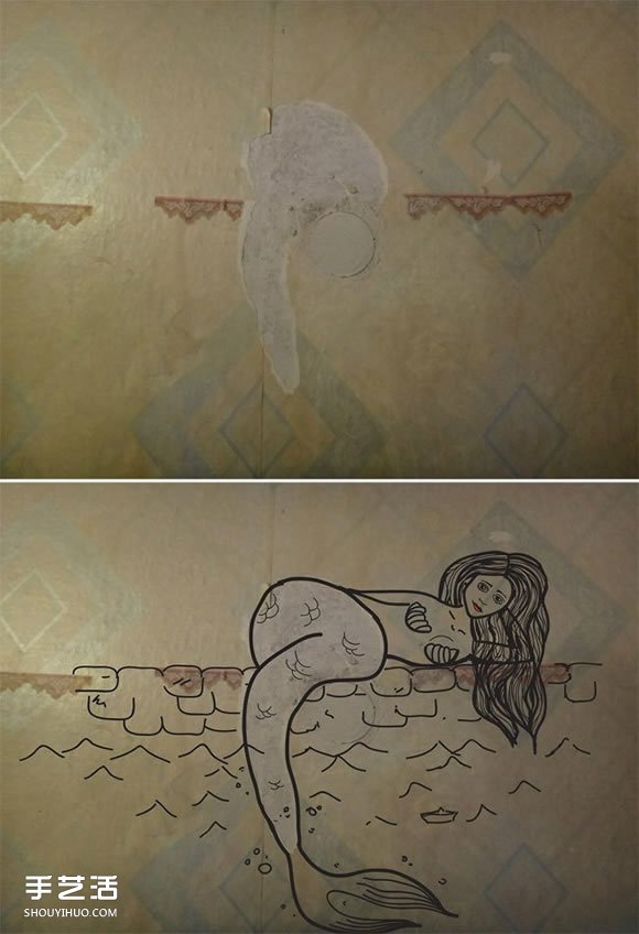 斑駁墻面的春天 歲月感成作品最獨特的色彩 -  rpnrmr.com