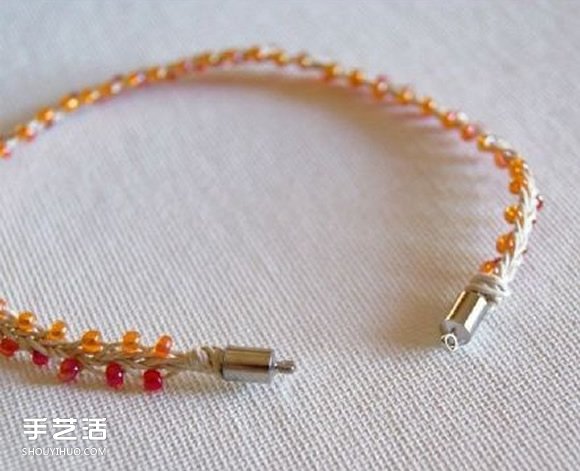 兩色串珠手鏈的編織方法 非?？蓯坌∏逍?-  rpnrmr.com