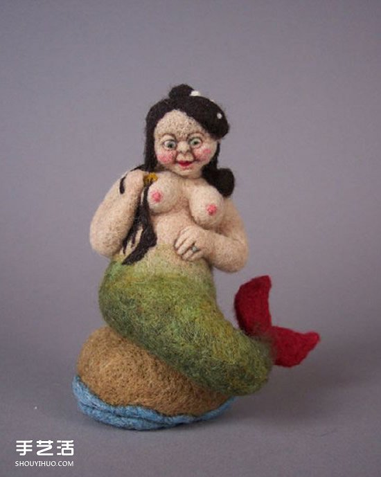 讓美人魚形象盡毀的羊毛氈作品圖片 -  rpnrmr.com