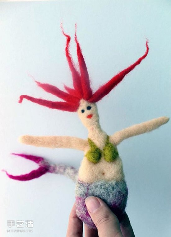 讓美人魚形象盡毀的羊毛氈作品圖片 -  rpnrmr.com