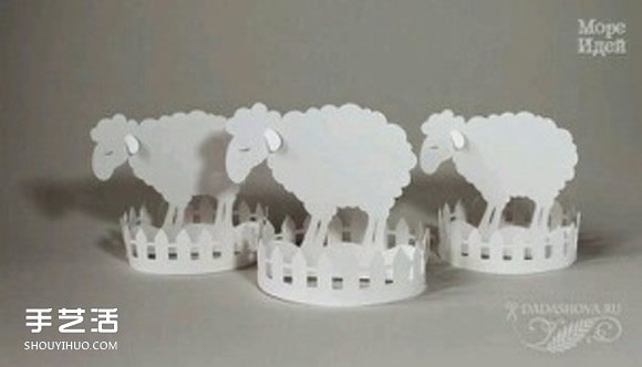 幼兒剪紙羊步驟教程 簡單立體綿羊剪紙展開圖 -  rpnrmr.com