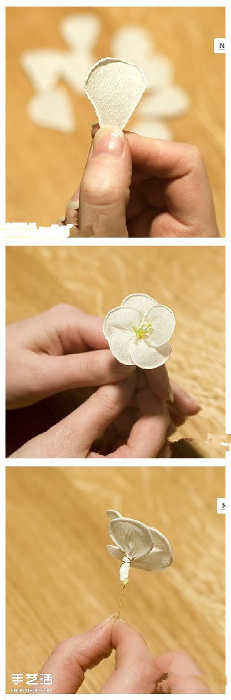 素雅山茶花的折法圖解 皺紋紙山茶花折紙教程 -  rpnrmr.com