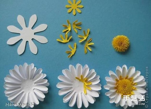 手工菊花制作方法過程 卡紙菊花的做法圖解 -  rpnrmr.com