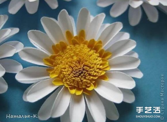 手工菊花制作方法過程 卡紙菊花的做法圖解 -  rpnrmr.com