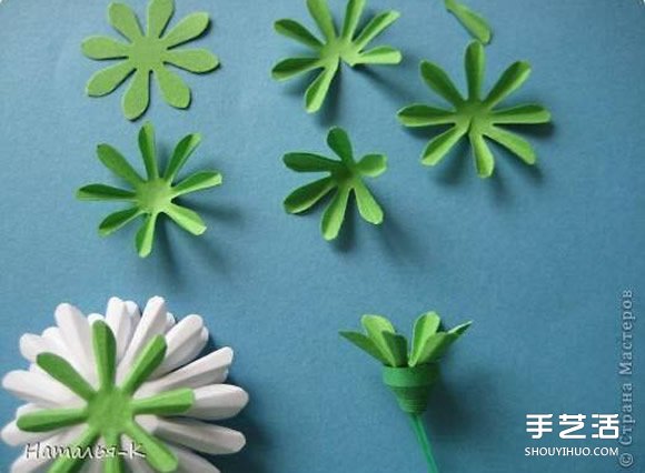 手工菊花制作方法過程 卡紙菊花的做法圖解 -  rpnrmr.com