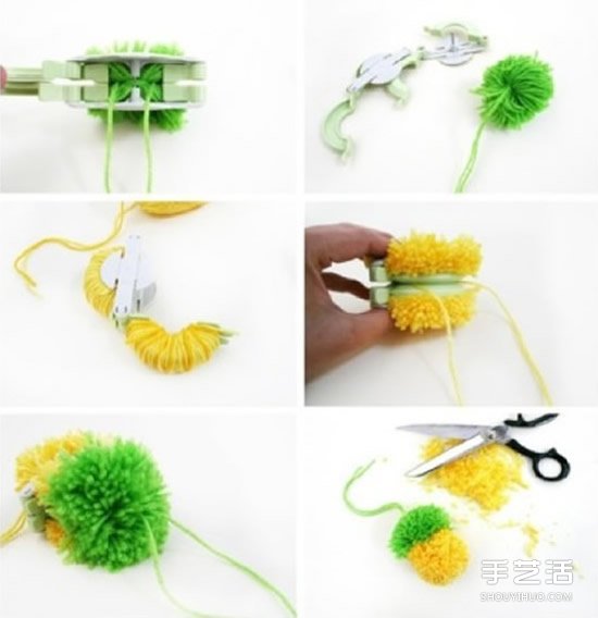 毛線球小掛件DIY制作 可愛毛線掛飾手工教程 -  rpnrmr.com