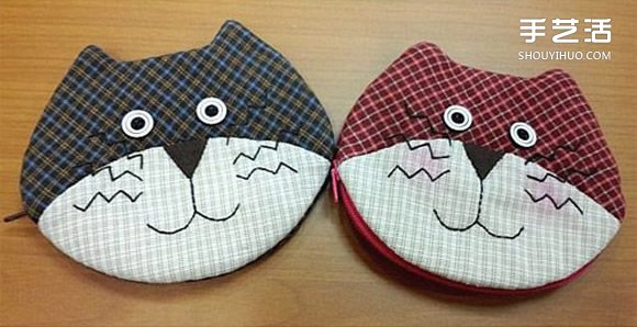 不織布貓咪頭零錢包DIY 布藝貓咪頭零錢包制作 -  rpnrmr.com