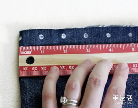 自制波點牛仔褲教程 舊牛仔褲改造波點款DIY -  rpnrmr.com