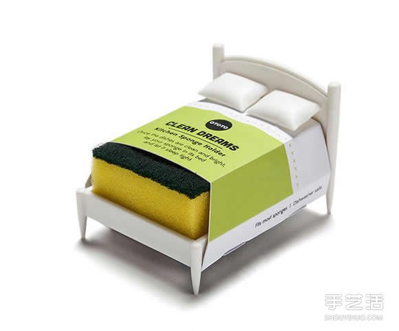 床鋪造型菜瓜布架 兼具趣味和實(shí)用性的設(shè)計(jì) -  rpnrmr.com