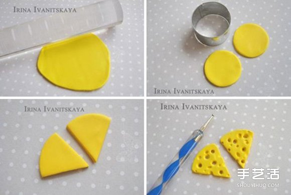 超輕泥個性奶酪耳環(huán)DIY制作 有老鼠在偷食哦 -  rpnrmr.com