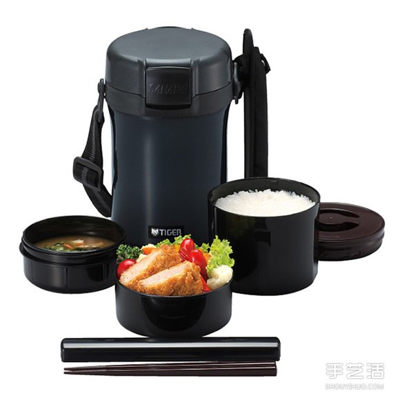 低調(diào)帥氣的黑色飯盒 帶便當(dāng)也可以這么有型！ -  rpnrmr.com