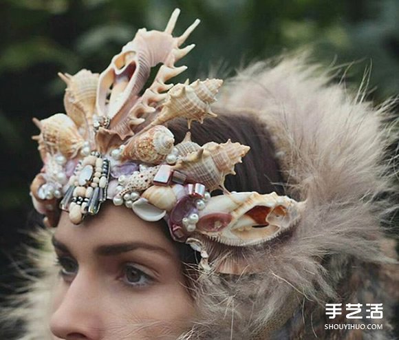 27歲澳洲花匠：利用貝殼和珠寶制作美人魚皇冠 -  rpnrmr.com