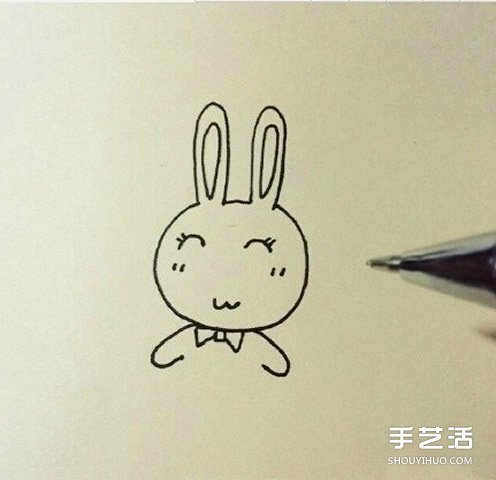 卡通小兔子簡筆畫教程 簡單又可愛小兔子畫法 -  rpnrmr.com