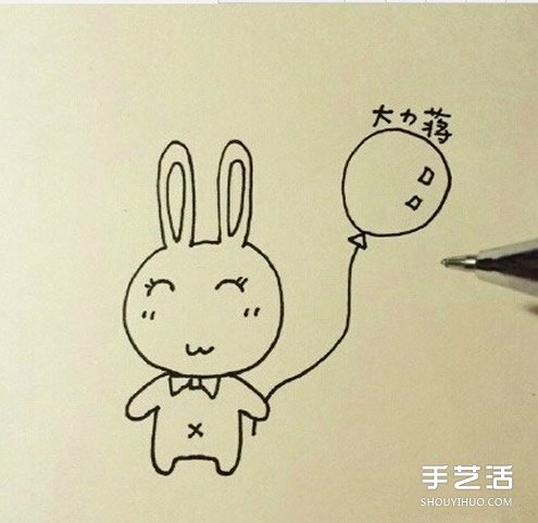 卡通小兔子簡筆畫教程 簡單又可愛小兔子畫法 -  rpnrmr.com