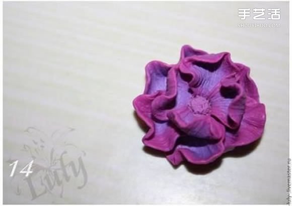 軟陶花戒指制作教程 手工軟陶花朵飾品DIY圖解 -  rpnrmr.com