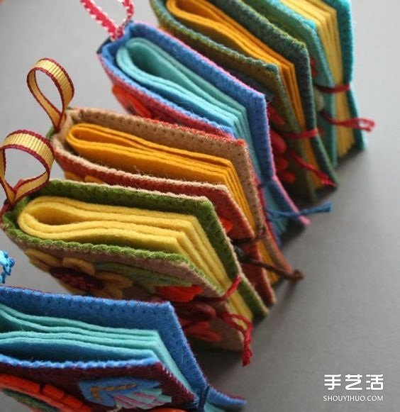 漂亮的不織布本子圖片 手工布藝本子作品欣賞 -  rpnrmr.com