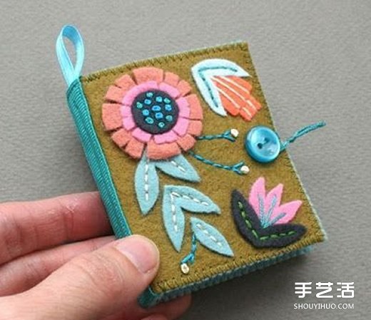 漂亮的不織布本子圖片 手工布藝本子作品欣賞 -  rpnrmr.com