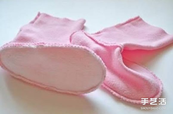 手工布藝寶寶靴子圖紙 嬰兒靴子的做法教程 -  rpnrmr.com
