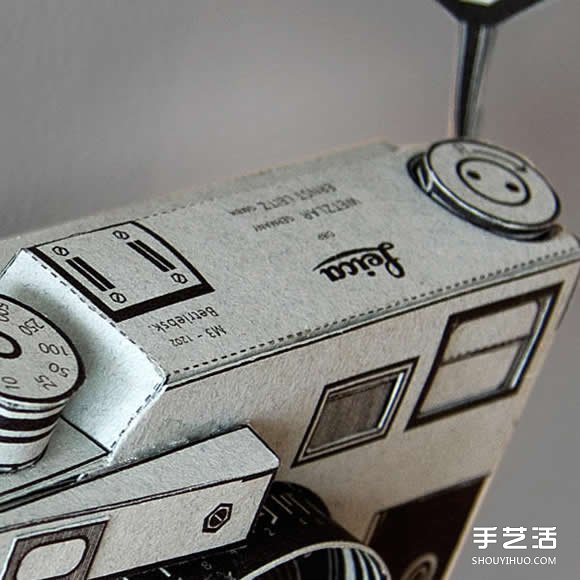 紙糊的萊卡相機模型 真的可以裝底片拍照！ -  rpnrmr.com
