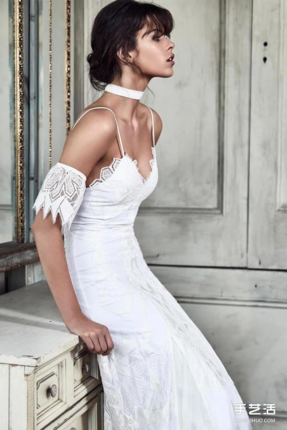 小眾婚紗品牌Grace Loves Lace白色蕾絲禮服 -  rpnrmr.com