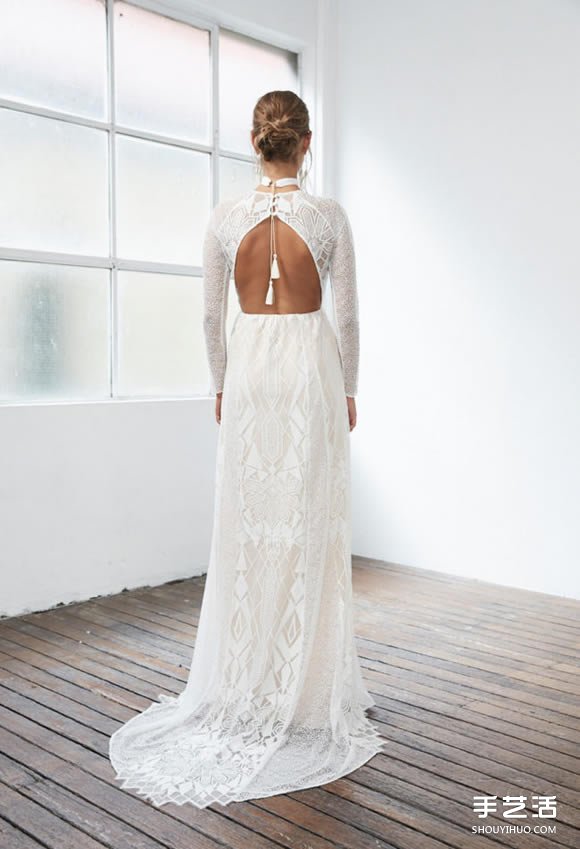 小眾婚紗品牌Grace Loves Lace白色蕾絲禮服 -  rpnrmr.com