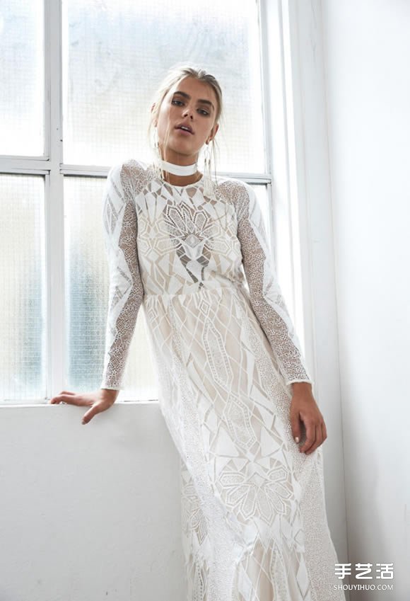 小眾婚紗品牌Grace Loves Lace白色蕾絲禮服 -  rpnrmr.com