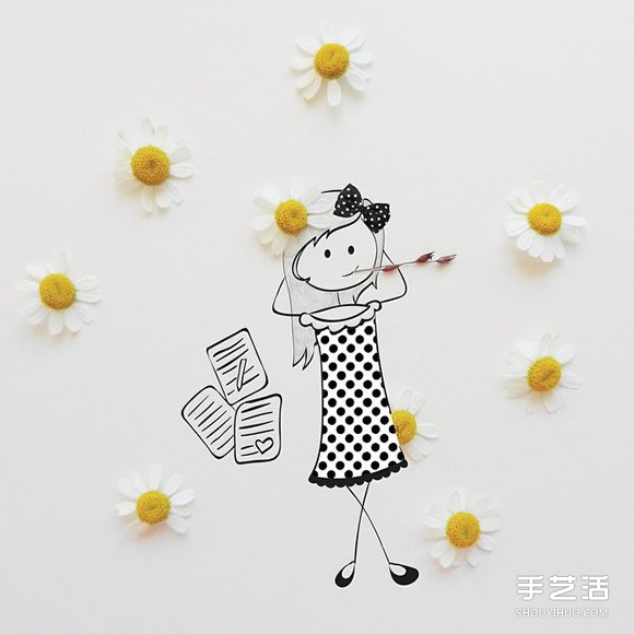 創(chuàng)意畫(huà)作品欣賞：講述可愛(ài)女生的日常生活 -  rpnrmr.com