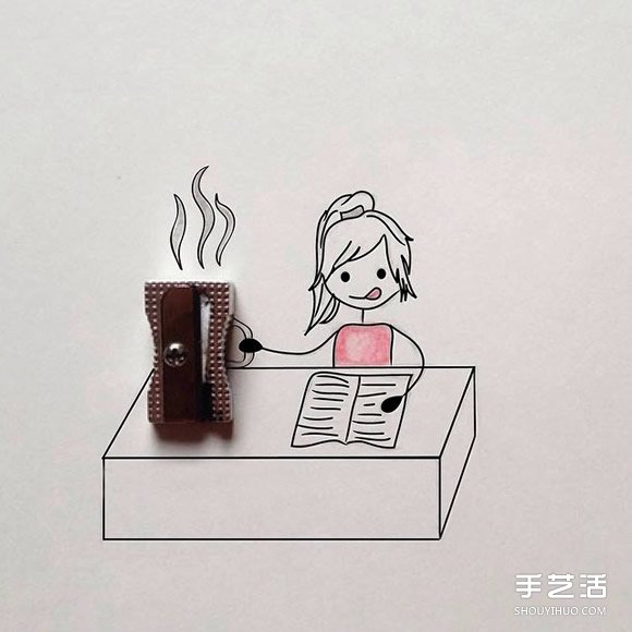 創(chuàng)意畫(huà)作品欣賞：講述可愛(ài)女生的日常生活 -  rpnrmr.com