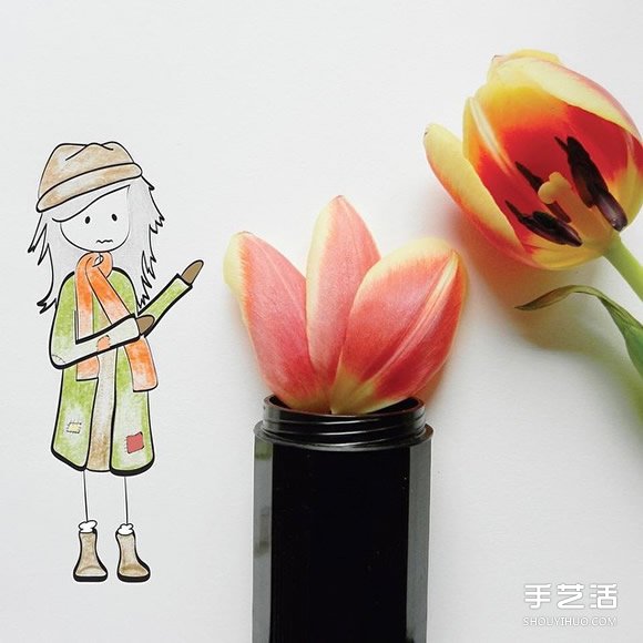 創(chuàng)意畫(huà)作品欣賞：講述可愛(ài)女生的日常生活 -  rpnrmr.com