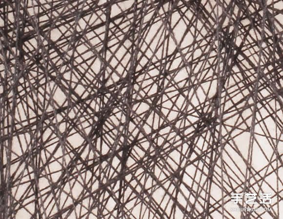 用棉線編織纏繞 完成朦朧復(fù)古的特殊人像畫(huà) -  rpnrmr.com
