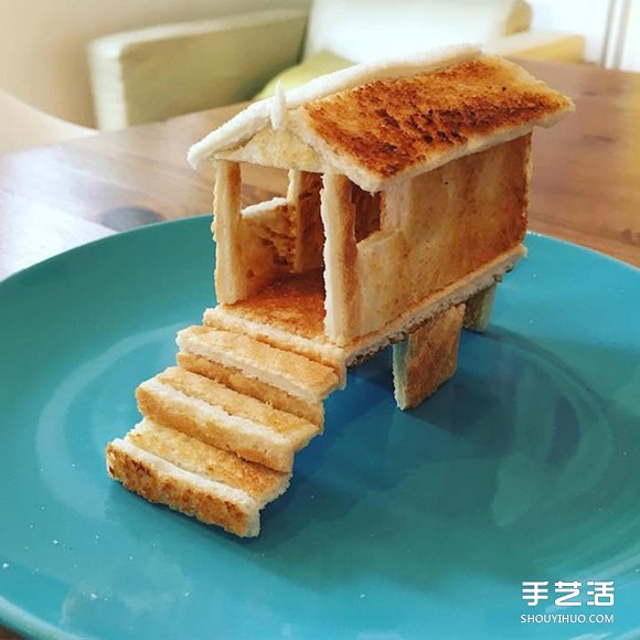 愛心老爸的面包雕刻作品 讓過敏女兒吃得開心 -  rpnrmr.com