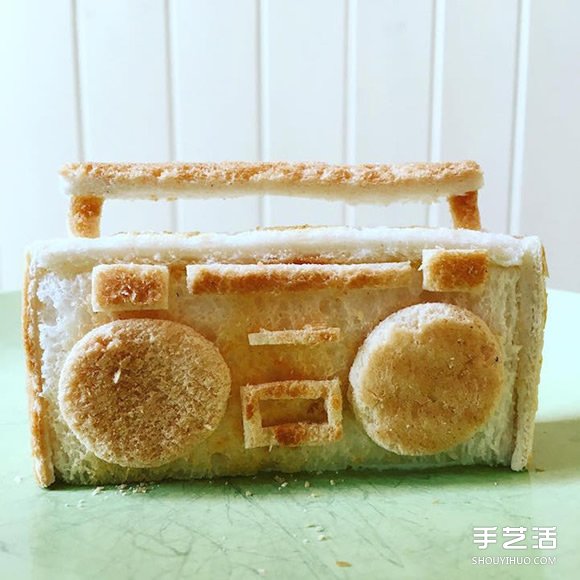 愛心老爸的面包雕刻作品 讓過敏女兒吃得開心 -  rpnrmr.com