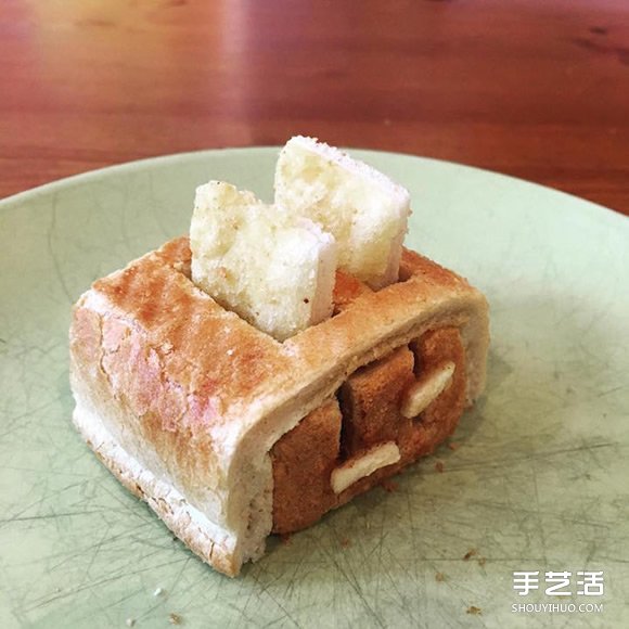 愛心老爸的面包雕刻作品 讓過敏女兒吃得開心 -  rpnrmr.com