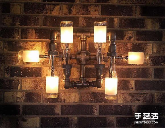 啤酒瓶廢物利用DIY制作超有個性的玻璃燈具 -  rpnrmr.com