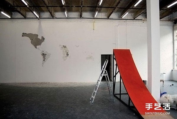 空白墻面上敲敲打打 DIY出一整面的世界地圖 -  rpnrmr.com