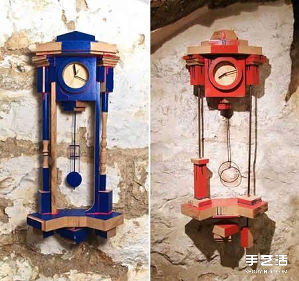 玩樂高積木一樣的趣味 積木掛鐘DIY作品圖片  -  rpnrmr.com