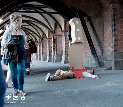 利用硬紙板制作巨型小刀 街頭藝術(shù)玩起來~ -  rpnrmr.com