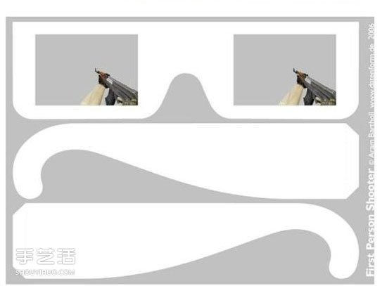 發(fā)泄眼鏡手工制作教程 調(diào)節(jié)情緒的卡紙眼鏡DIY -  rpnrmr.com