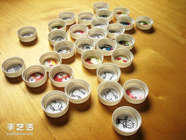 記憶力游戲手工小制作 塑料瓶蓋DIY幼兒玩具 -  rpnrmr.com