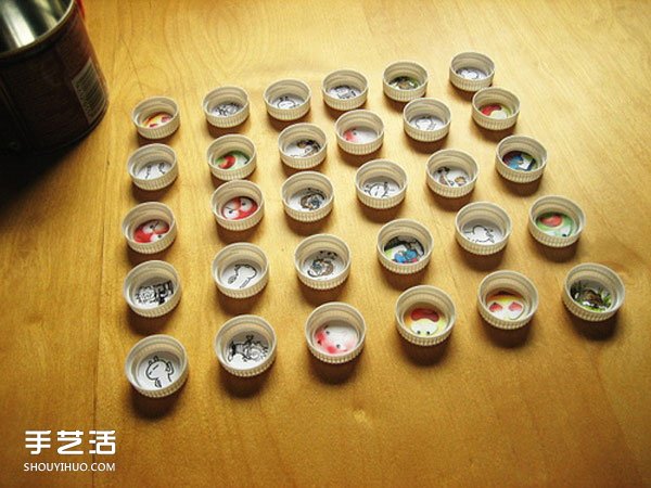 記憶力游戲手工小制作 塑料瓶蓋DIY幼兒玩具 -  rpnrmr.com