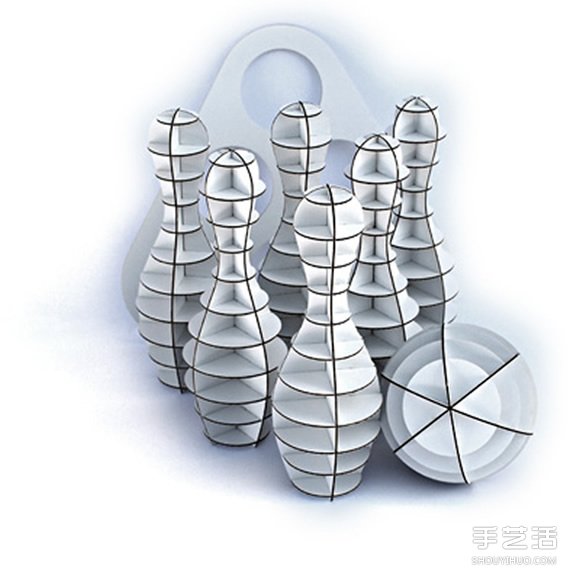 手工瓦楞紙保齡球圖片 自制環(huán)保保齡球的作品 -  rpnrmr.com