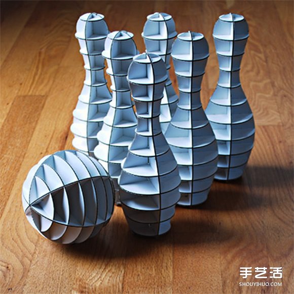 手工瓦楞紙保齡球圖片 自制環(huán)保保齡球的作品 -  rpnrmr.com