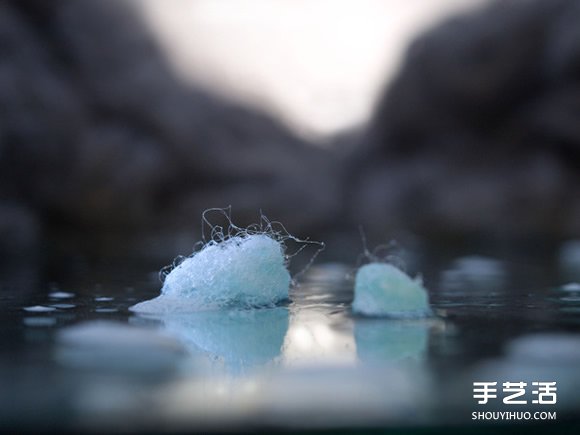 利用羊毛氈和牛奶、巧克力等DIY而成的風(fēng)景 -  rpnrmr.com